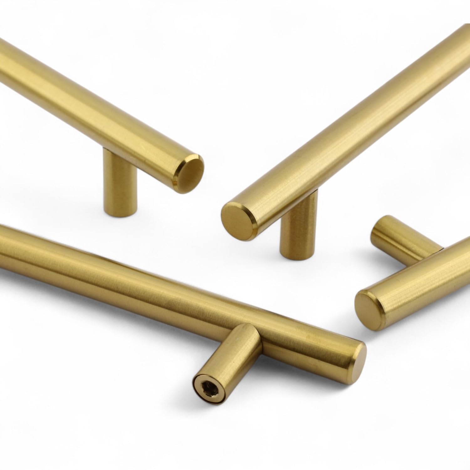 Alteta Gold 10 ADET Altın 320 mm Metal Mobilya Kulp Mutfak Dolap Çekmece Dolabı Kapak Kulpları Kulbu