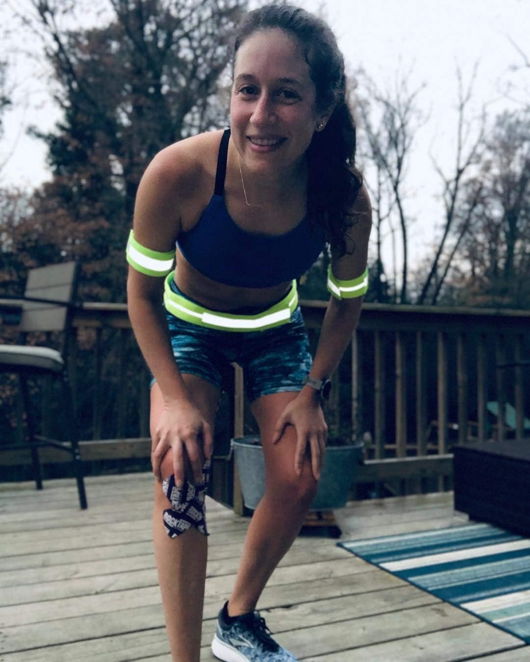 High Visibility Reflective Belt, Army PT Belt. Reflective Running Gear for Men and Women for Night Running Cycling Walking. Military Safety Reflector Strips (Green Belt + 2 Bands) : Sports & Outdoors