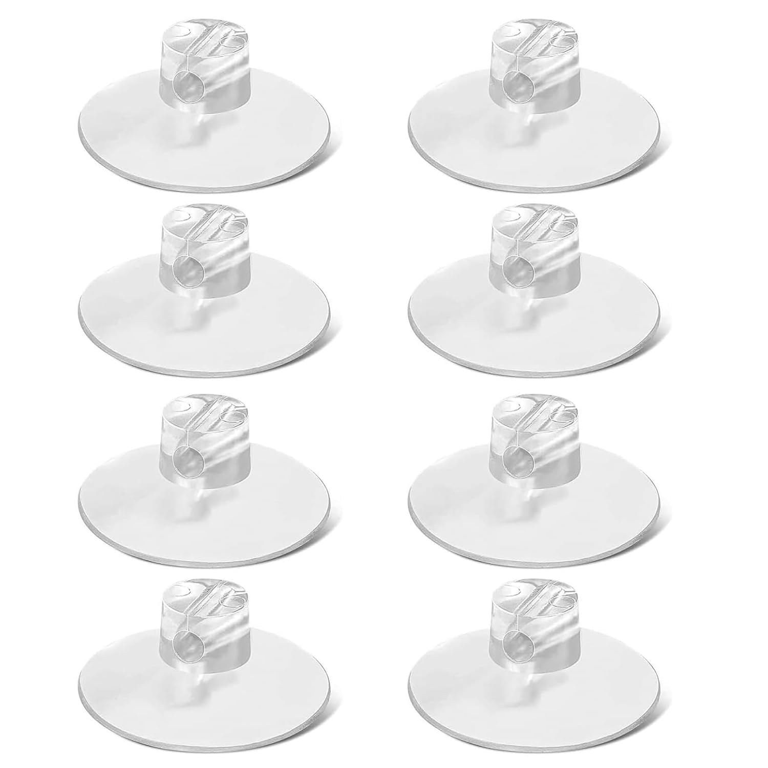 XJKJSX Modern Minimalist 8 Pcs 1 85 Inch PVC Transparent Shower Caddy Suction Cups suction cup PVC suction
