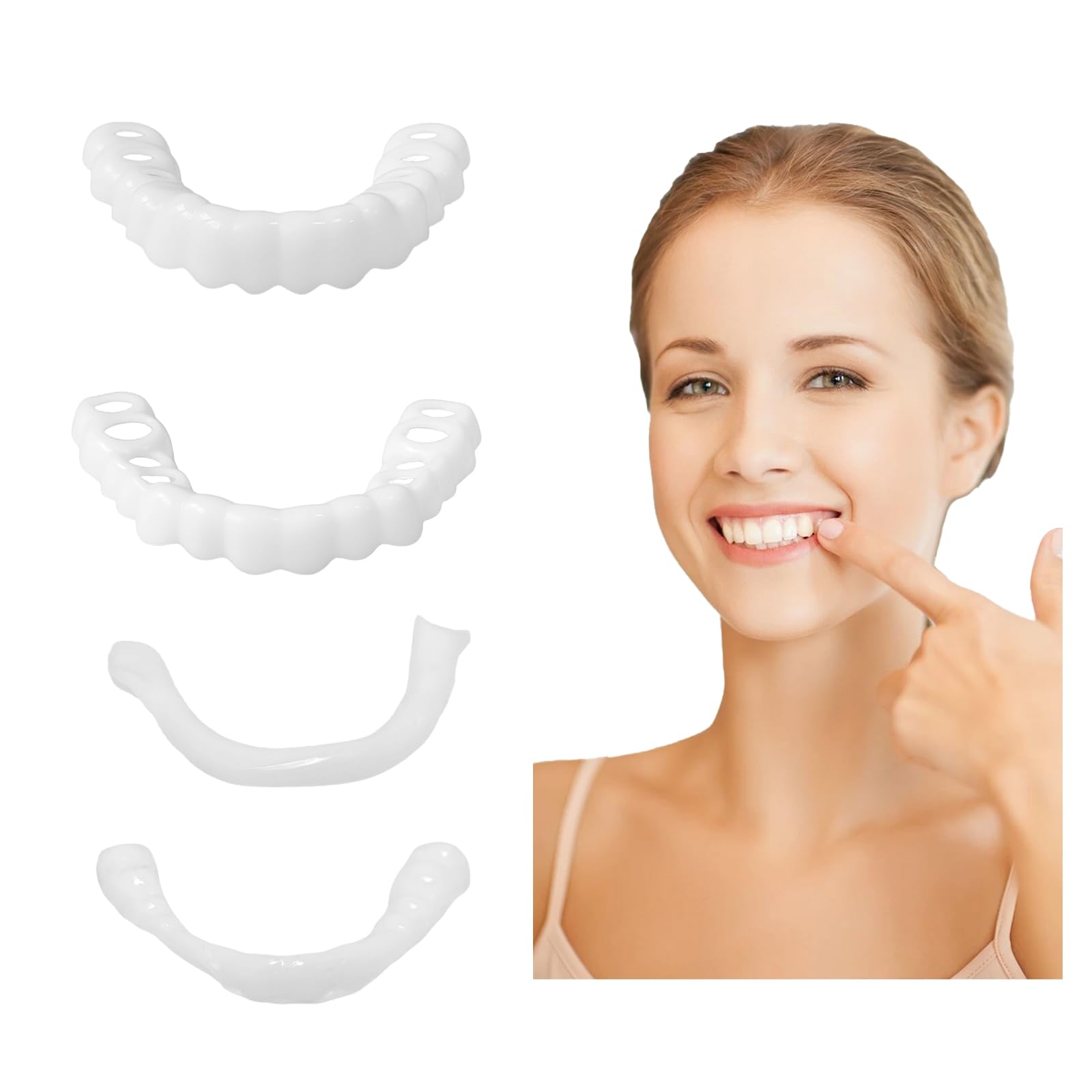 Amazon.com: YAFIYGI 1 Pair Fake Dentures Teeth Covers for Men and