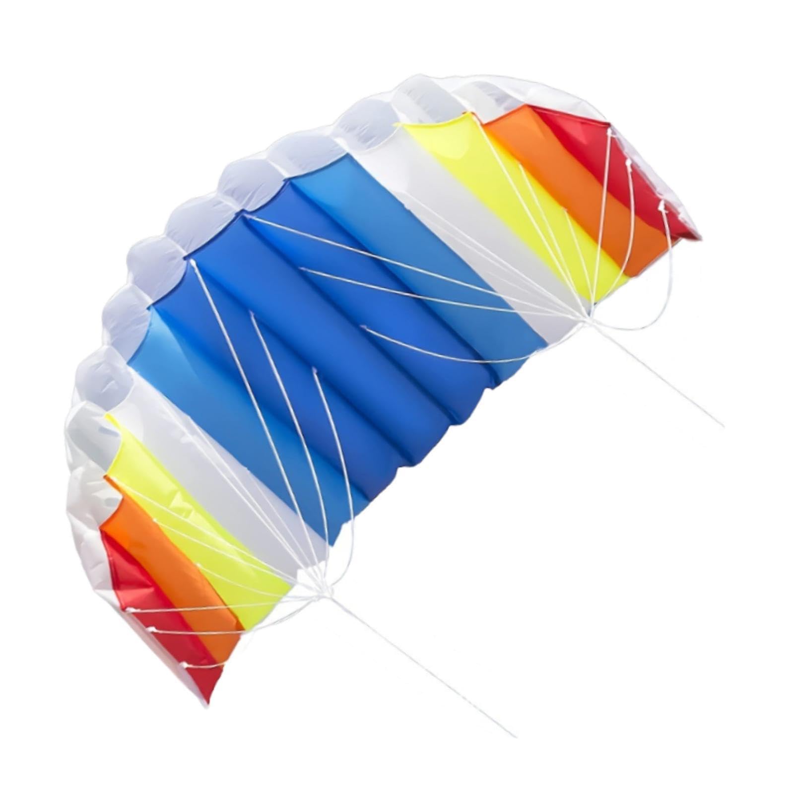 predolo Fallschirm Stuntdrachen, Doppelleine, Riesig, Lustig, 1,55 M, Professionell, Regenbogen