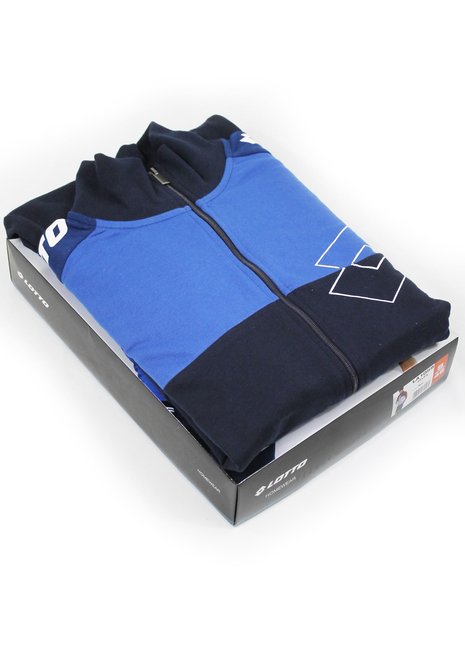 Tuta Sportiva Uomo in Felpa di Cotone Garzata Estiva - Tuta Primaverile Estiva Uomo in Cotone Garzato MEZZA STAGIONE taglie Maxi Calibrato (IT, Testo, XXL, Regular, Regular, BLUETTE 159)