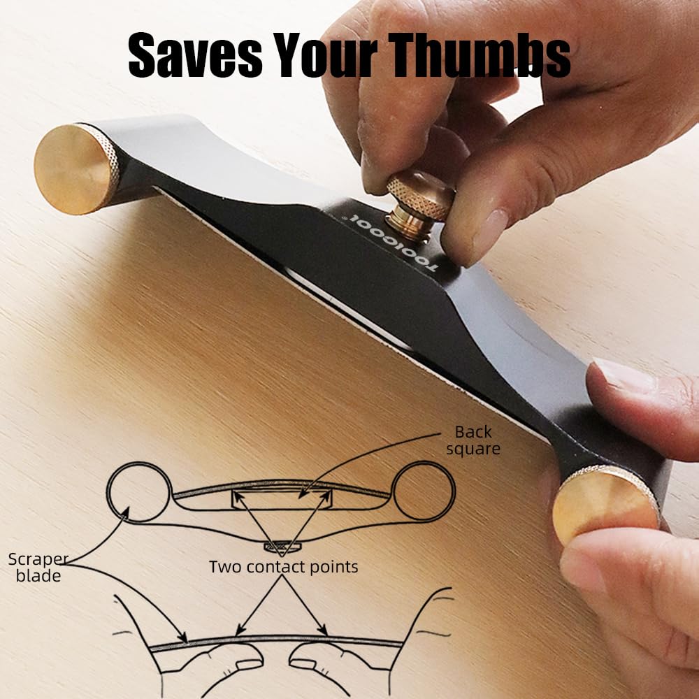 Toolcool Card Scraper Holder - Reduce Hand Strain -6
