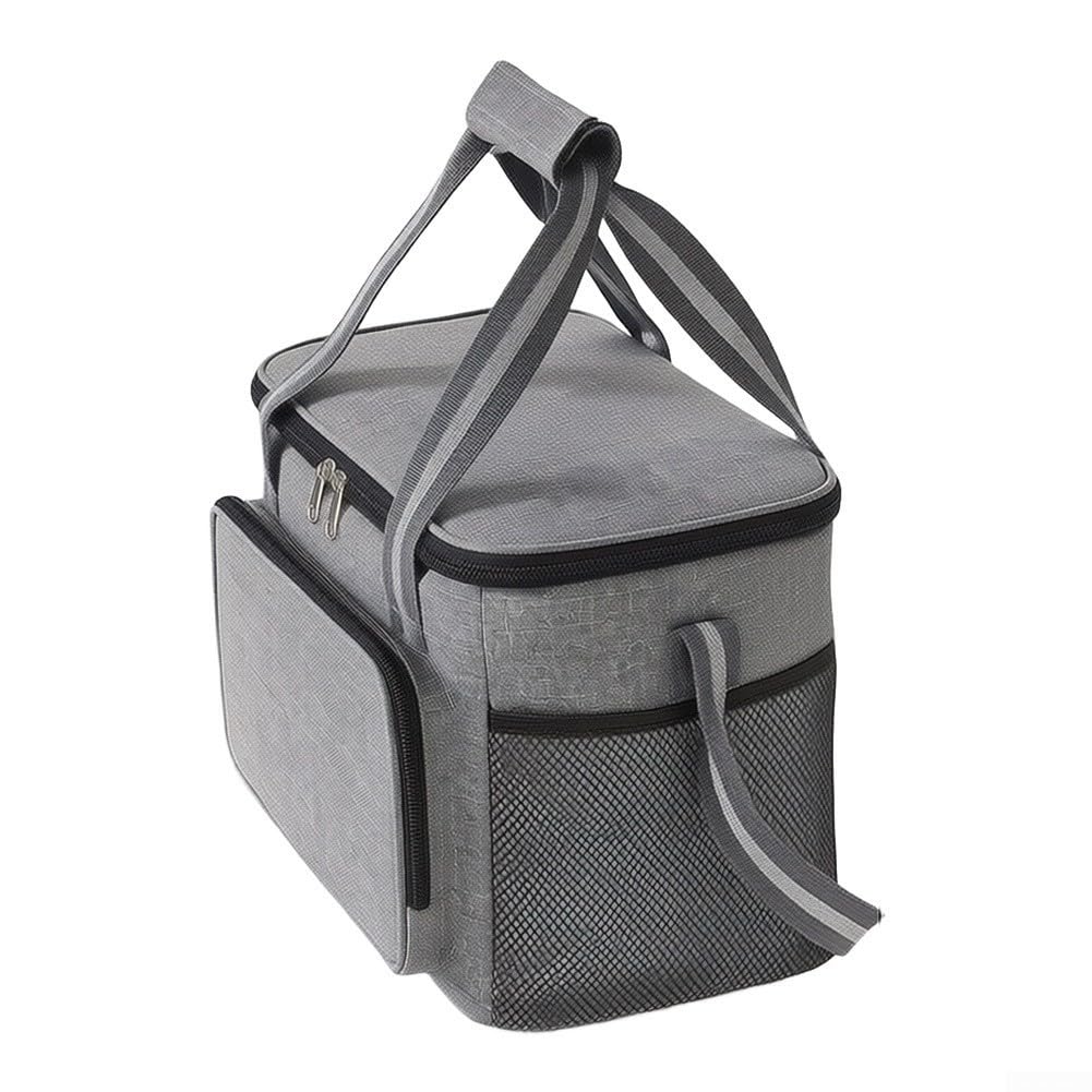 Sac à déjeuner pratique avec disposition fonctionnelle avec compartiments dédiés pour ustensiles, serviettes et récipients à boissons