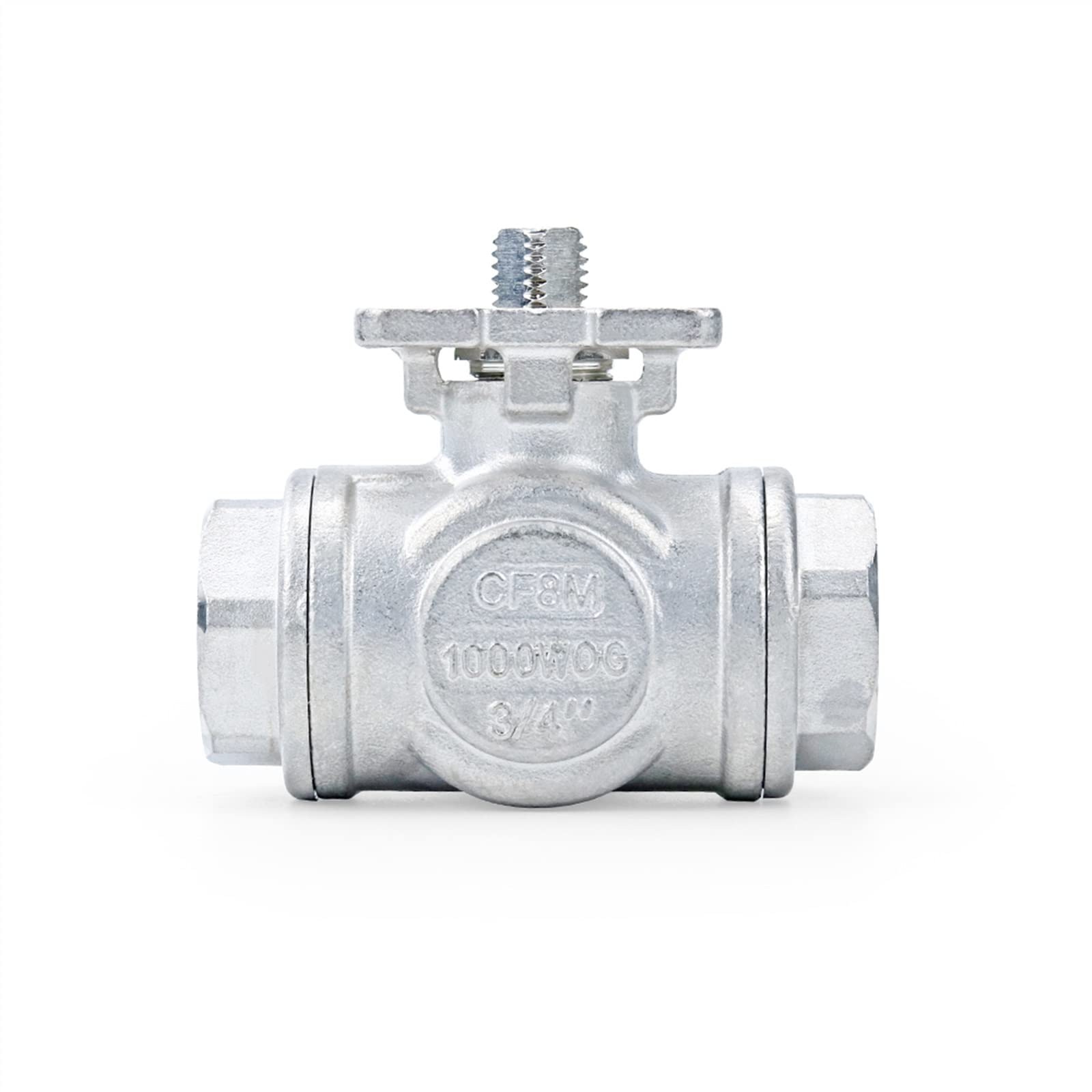 Vanne à boisseau sphérique à trois voies DN15 type L taraudé en acier inoxydable SS304