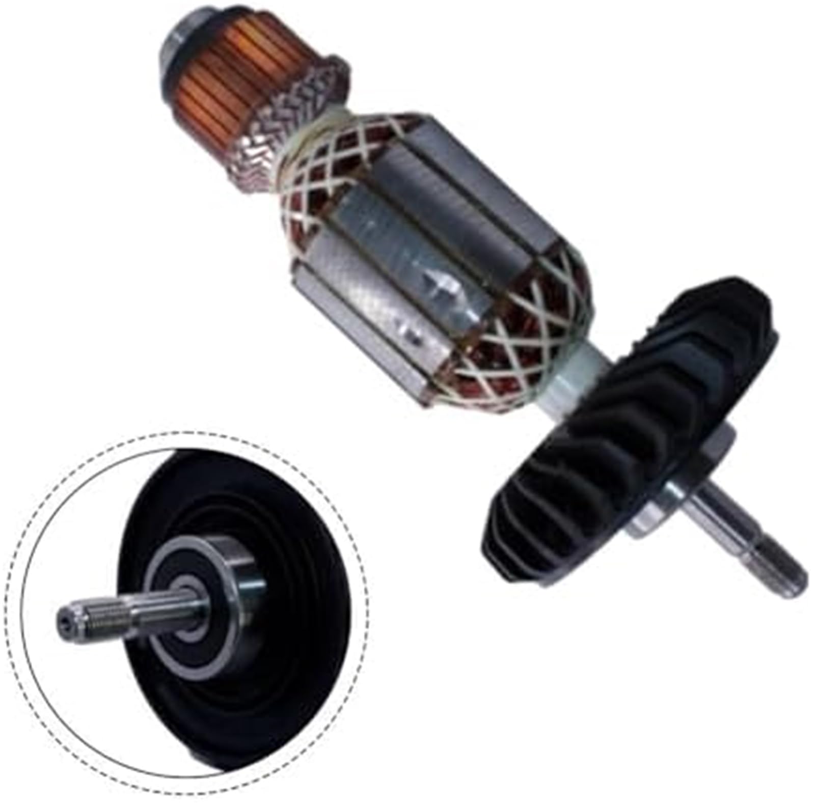Do 1619P15749Rotor, do GWS2200-180 GWS2200 GWS22-230 Część szlifierki kątowej, łatwa instalacja, wysoka wydajnośćRotor Wirnik silnika elektrycznego