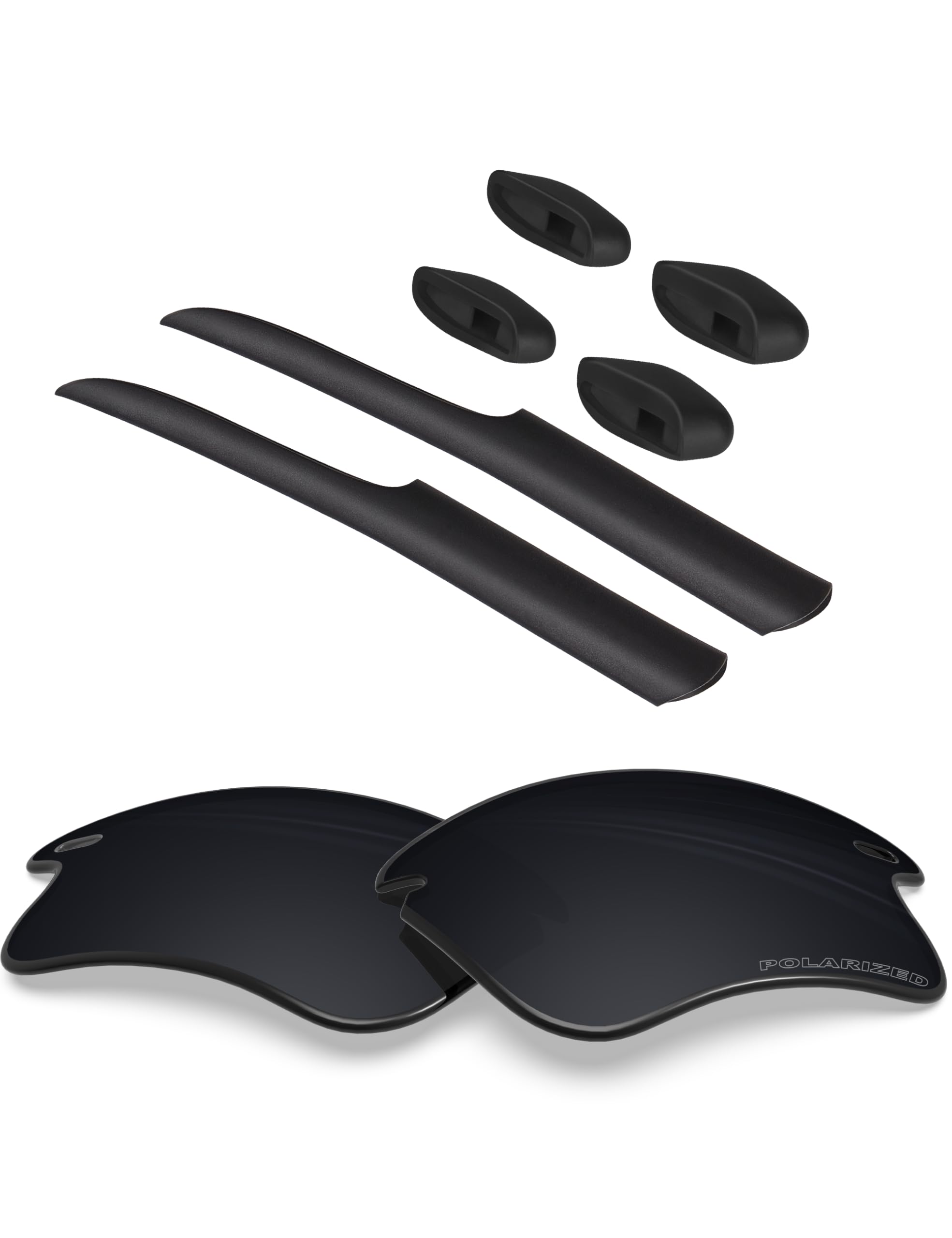BlazerBuck Lenti di ricambio polarizzate e kit calzino per occhiali da sole Oakley Fast Jacket XL OO9156