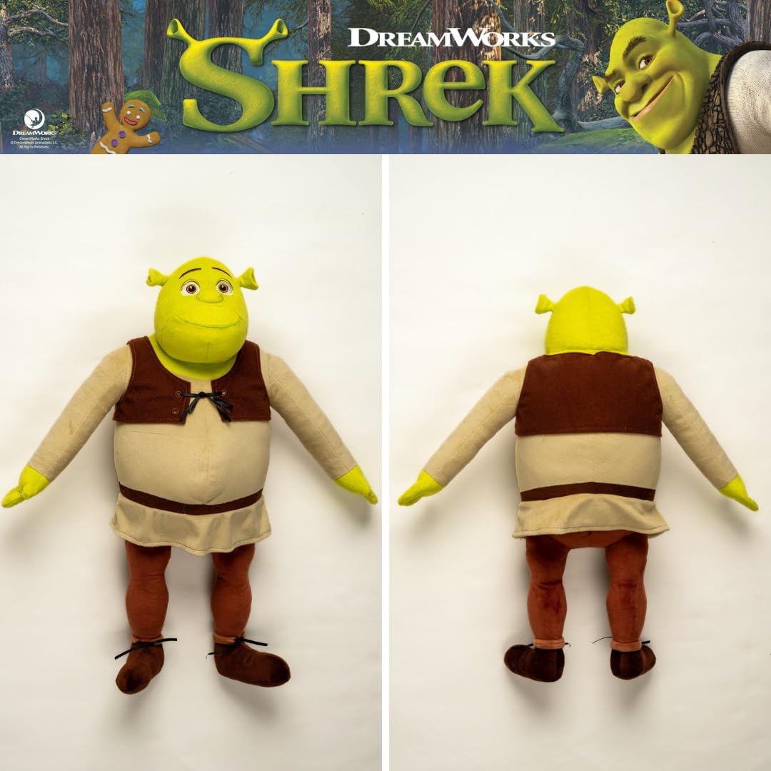 Collectibles DreamWorks Shrek Bedding Super Soft Cozy Decorative Cuddle Pillow, (Officially Licensed Product) By Franco