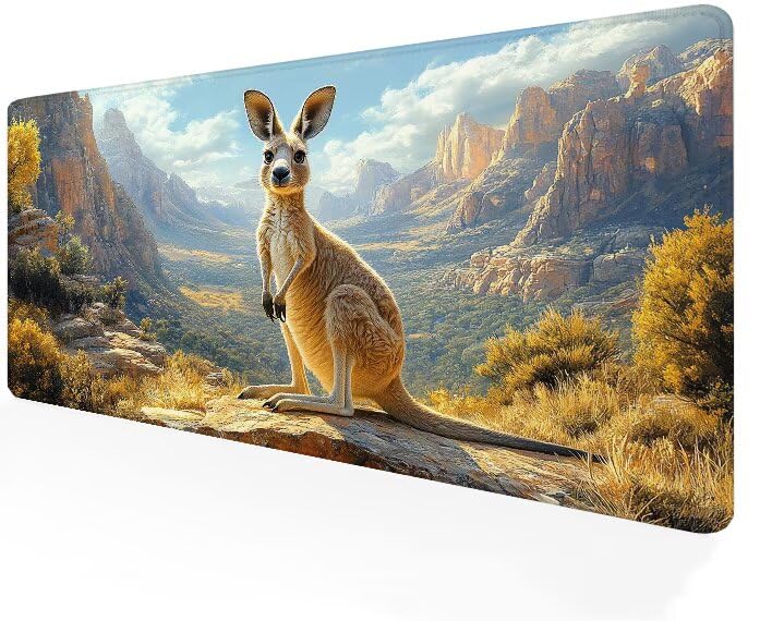 Tapis de souris kangourou géant pour éliminer les glissements du clavier