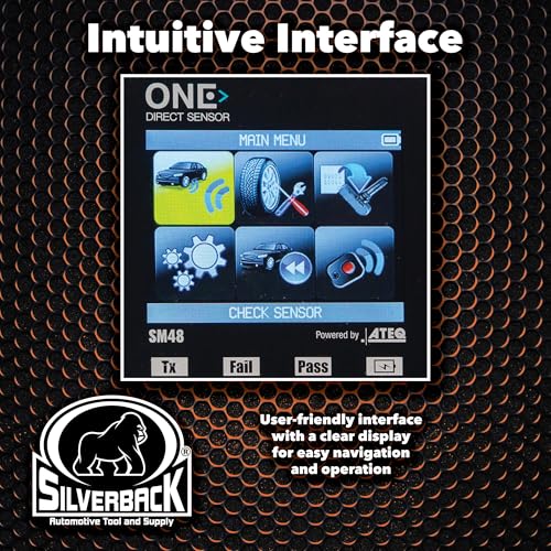 Silverback SM47 TPMS Tool Built by ATEQ, Your go-to Solution for tire Pressure Monitoring System (TPMS) Diagnostics and Services. The SM47 Provides Accurate and Reliable TPMS Diagnostics with Ease.