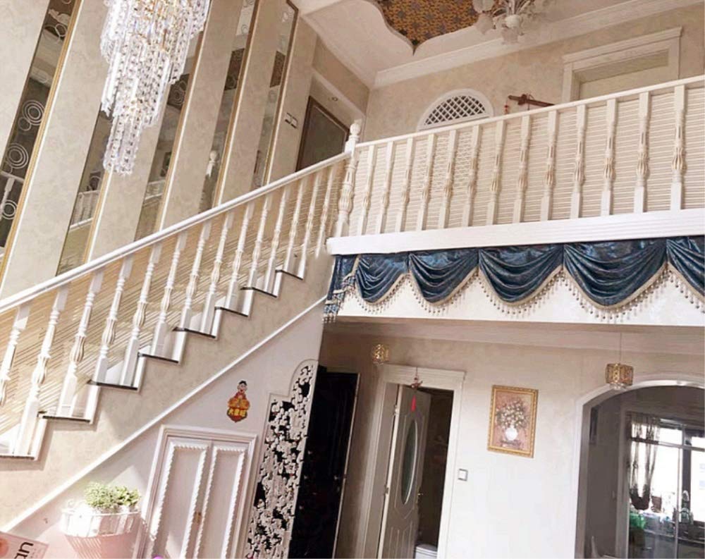 Ez4garden Stairs Anti-Fall Safety Net Balcony Stairway Patio Railing Fence Mesh for Child Pets Toy,Beige,0.8x10m/2.6x33ft