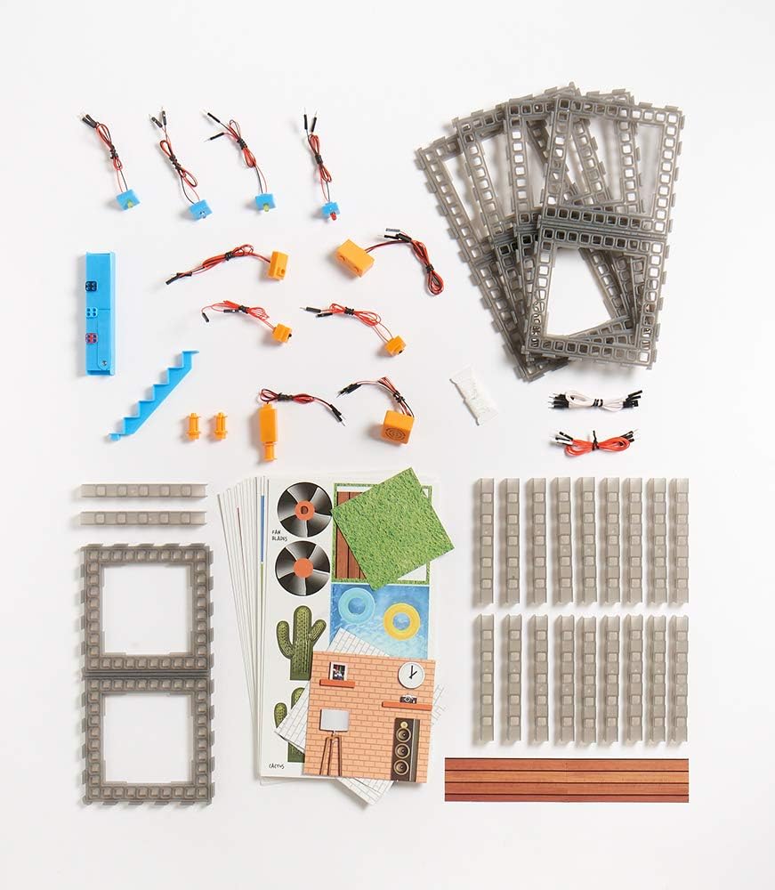 SmartLab Archi-TECH Electronic Smart House with 40 Kinetic , Energetic Circuitry Projects and 62 Pieces in The Science Kit