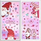 sulanmo 130PCS Autocollant Fenetre Saint Valentin, Autocollants Stickers de Fenêtre Animé ...