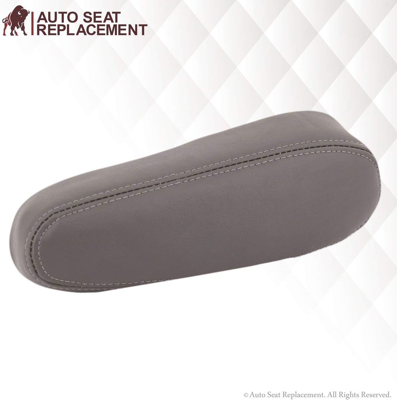 2000 2001 2002 Chevy Tahoe Suburban Replacement Leather Seat Cover, Chevy Suburban Leather Seat Cover Replacement (Armrest (Fits Both Side), Light Pewter Gray)