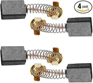 999038 Carbon Brushes Replacement for C10FSH C12FDH, Graphite Motor Brushes, Compatible with Chop Saw, Drill, Miter Saw 4 PCS