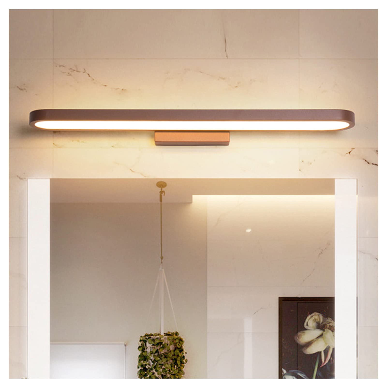 Iluminación de tocador post-moderno en color café lámpara LED de lujo para espejo de baño 7