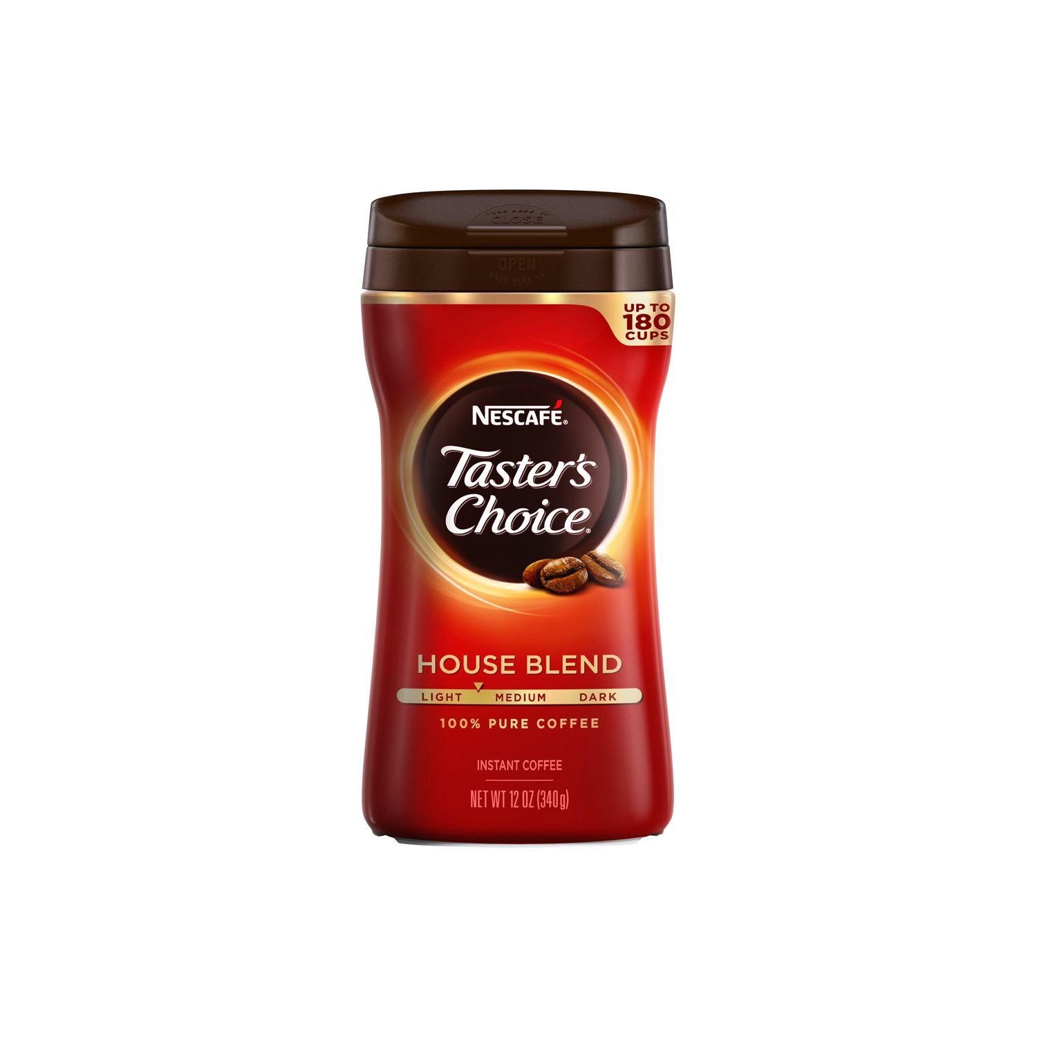 Nescafe Taster's Choice Instant Coffee, Regular, 12 Ounce (Pack of 6)