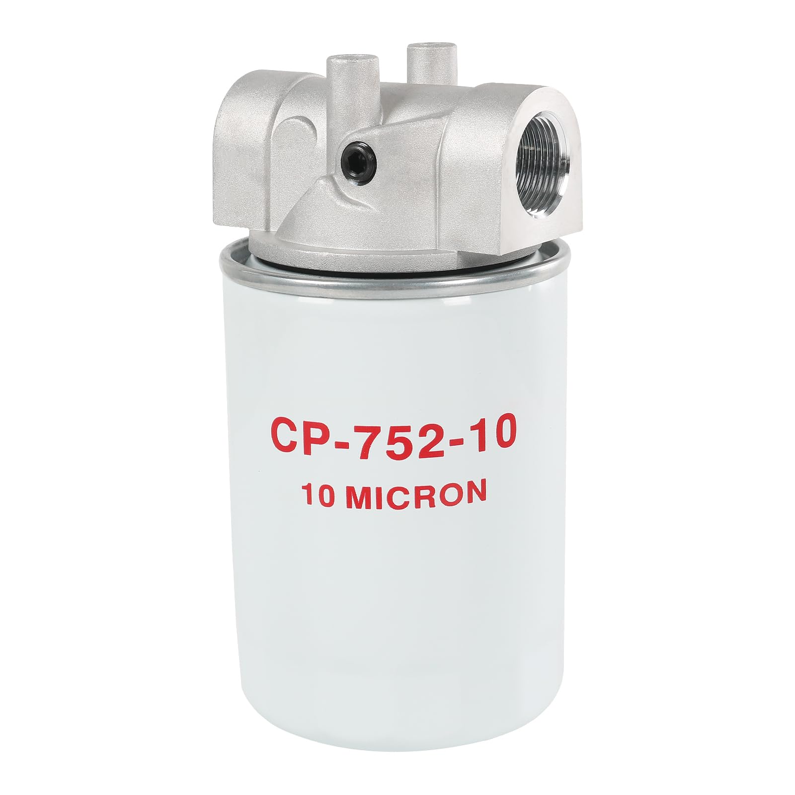DICMIC Filtre à Huile hydraulique de 10 microns, Design Rotatif, Filtre de Ligne de Retour avec Port indicateur, débit de 20 GPM, 200 psi, Port NPTF de 1,9 cm, Remplacement # 221006