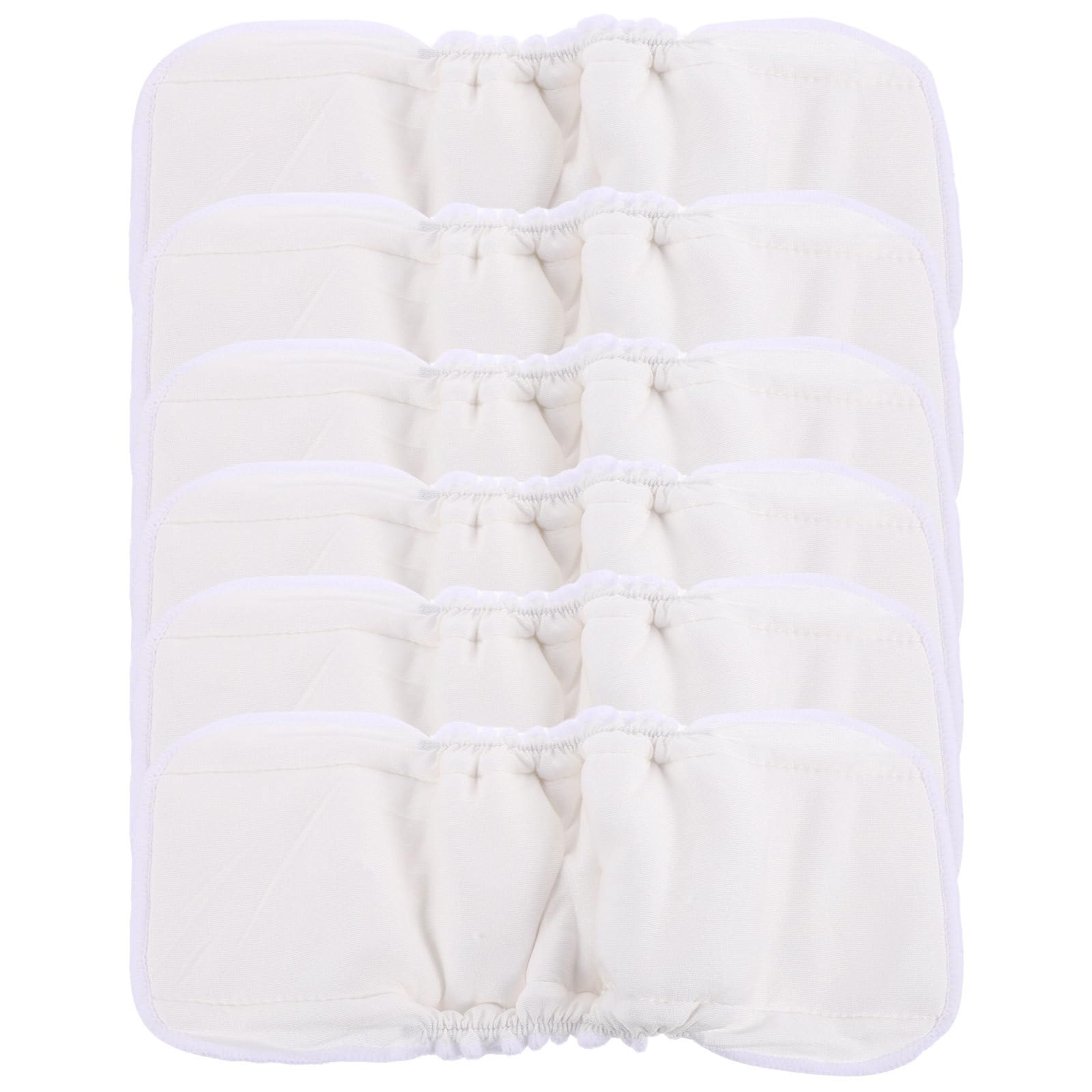 6 Stück Waschbare Windeleinlage aus Bambusfaser für Babys Hochabsorbierend Wiederverwendbar für Wickelunterlage Weiche und Saugfähige Babywindeleinlage