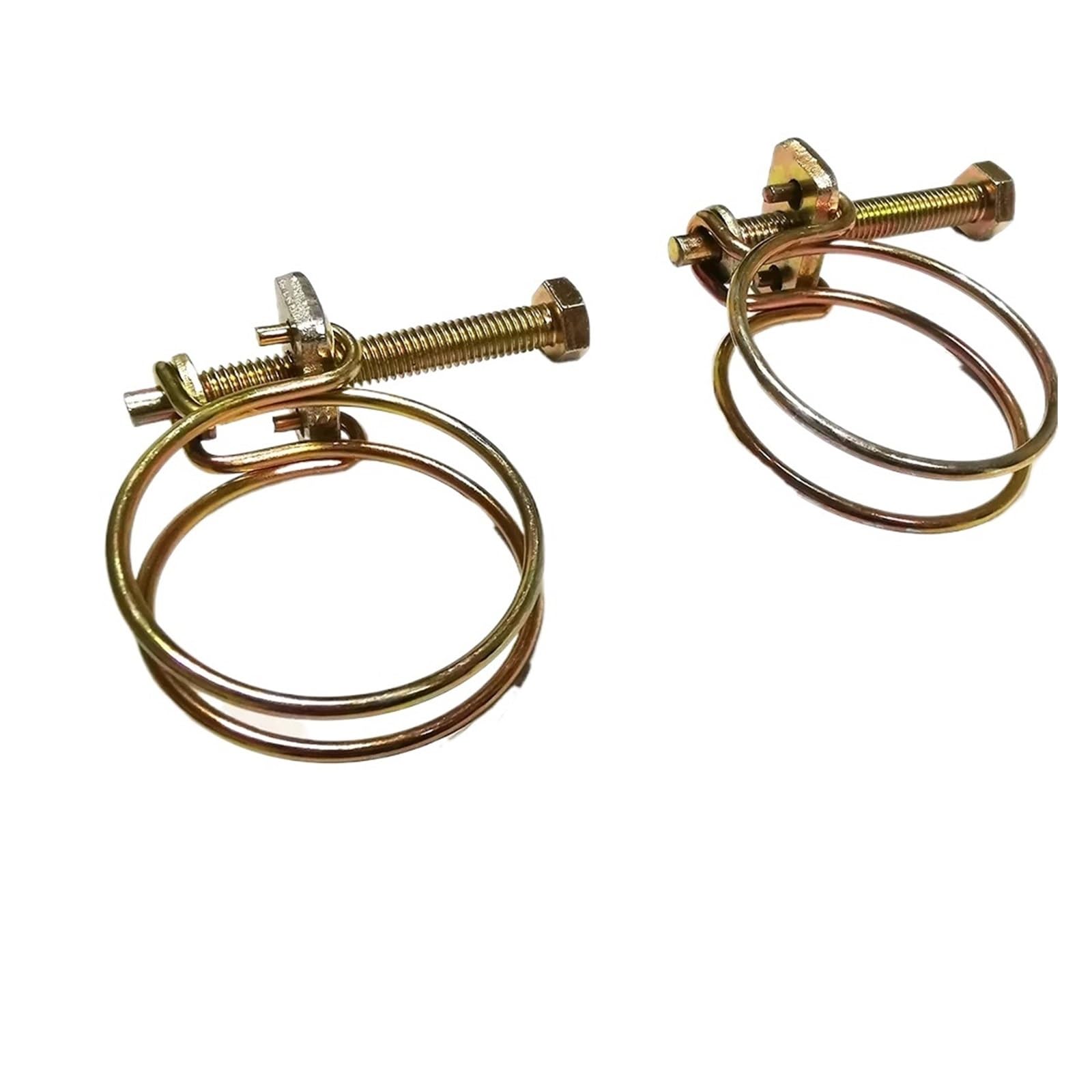 5/10/20 Stück 8–180 mm 5–20 verzinkte Doppeldraht-Schlauchschellen, verstellbare Ring-Rohrclips for Kanalwasserbelüftung(150-160mm(5pcs))