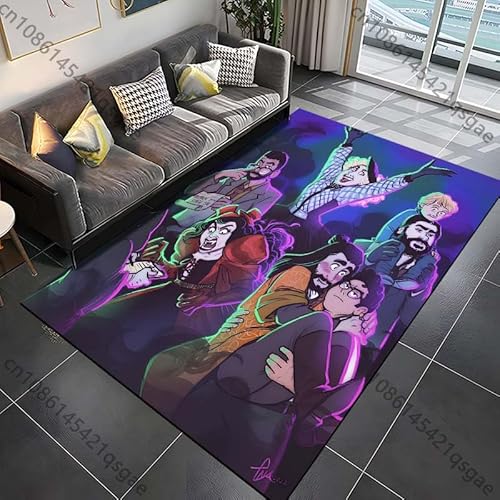 �f��uWhat We Do In The Shadows�v�����O�J�[�y�b�g �Q�� ���r���O���[�� �o�X���[���}�b�g �N���G�C�e�B�u�ȃh�A�N���[�N �z�[���f�R���[�V���� N1325 80×120cm