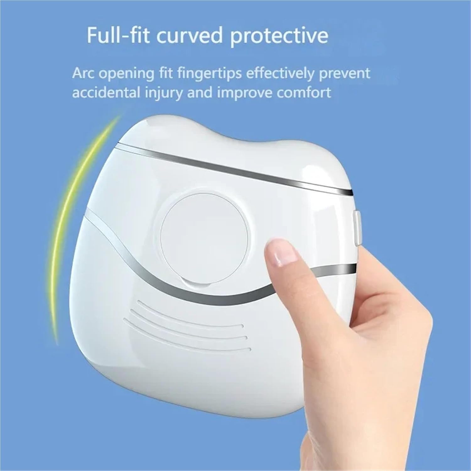 多機能電動爪切り、LEDライト付き効率的な低ノイズ自動トリマー、高齢者、大人、子供の厚い爪のための安全なマニキュアツール(White