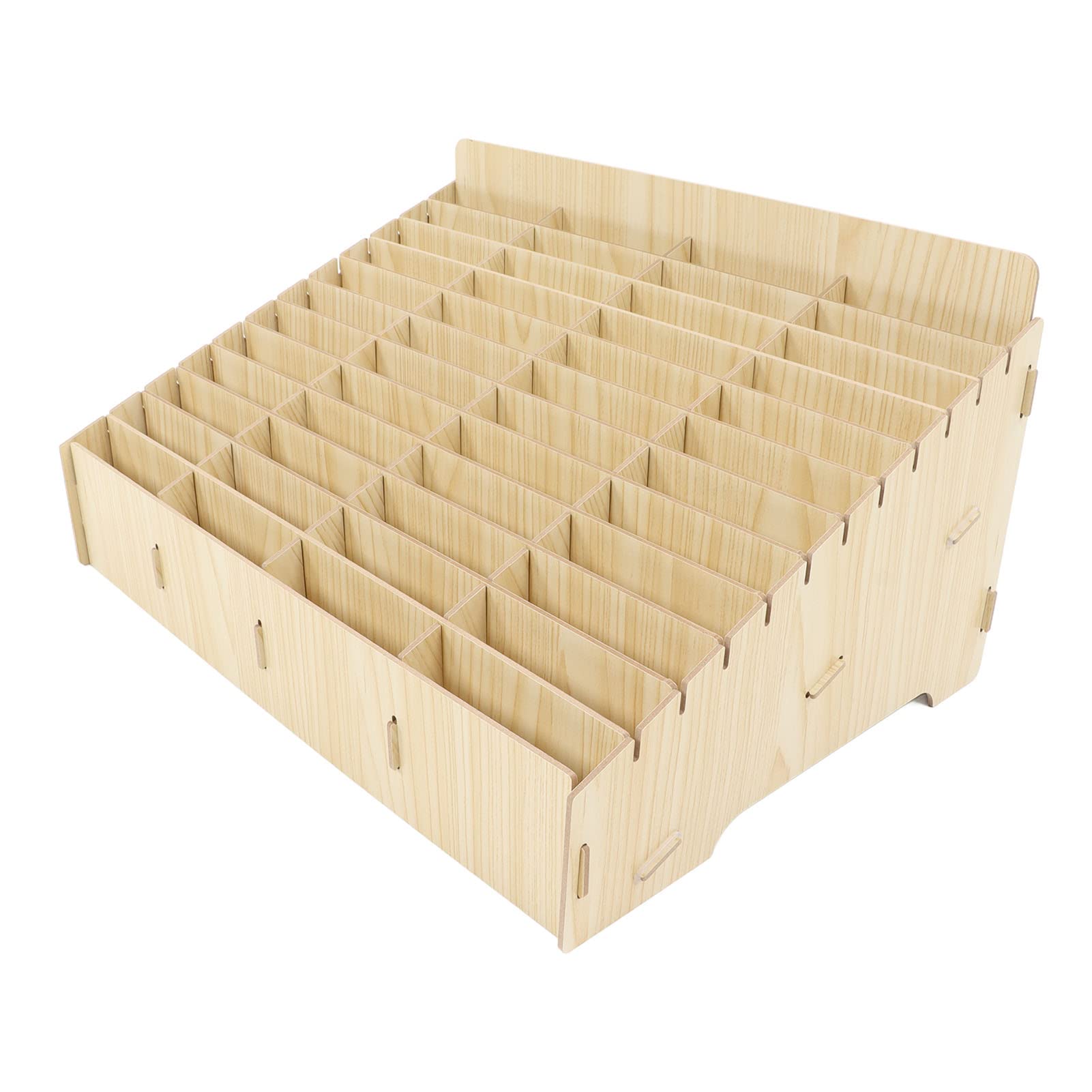 Scatola Portaoggetti da Scrivania in Legno con Design a 48 Griglie, Resistente Porta Cellulare Multiplo per Casa e Ufficio, Legno Sintetico, Facile da Installare