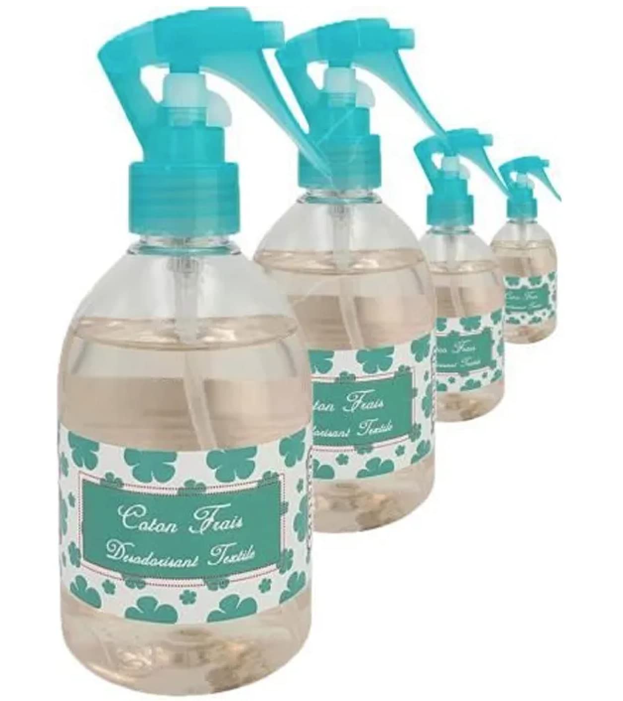 Pack de 4 Mosco Paris - Coton Frais - Spray désodorisant - 250ml