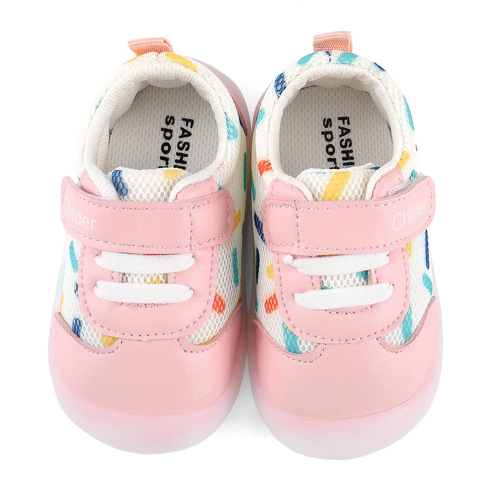 MASOCIO Baby Boys Girls First Walking Shoes Infant Toddler Trainers Anti-Slip Shoes - 4