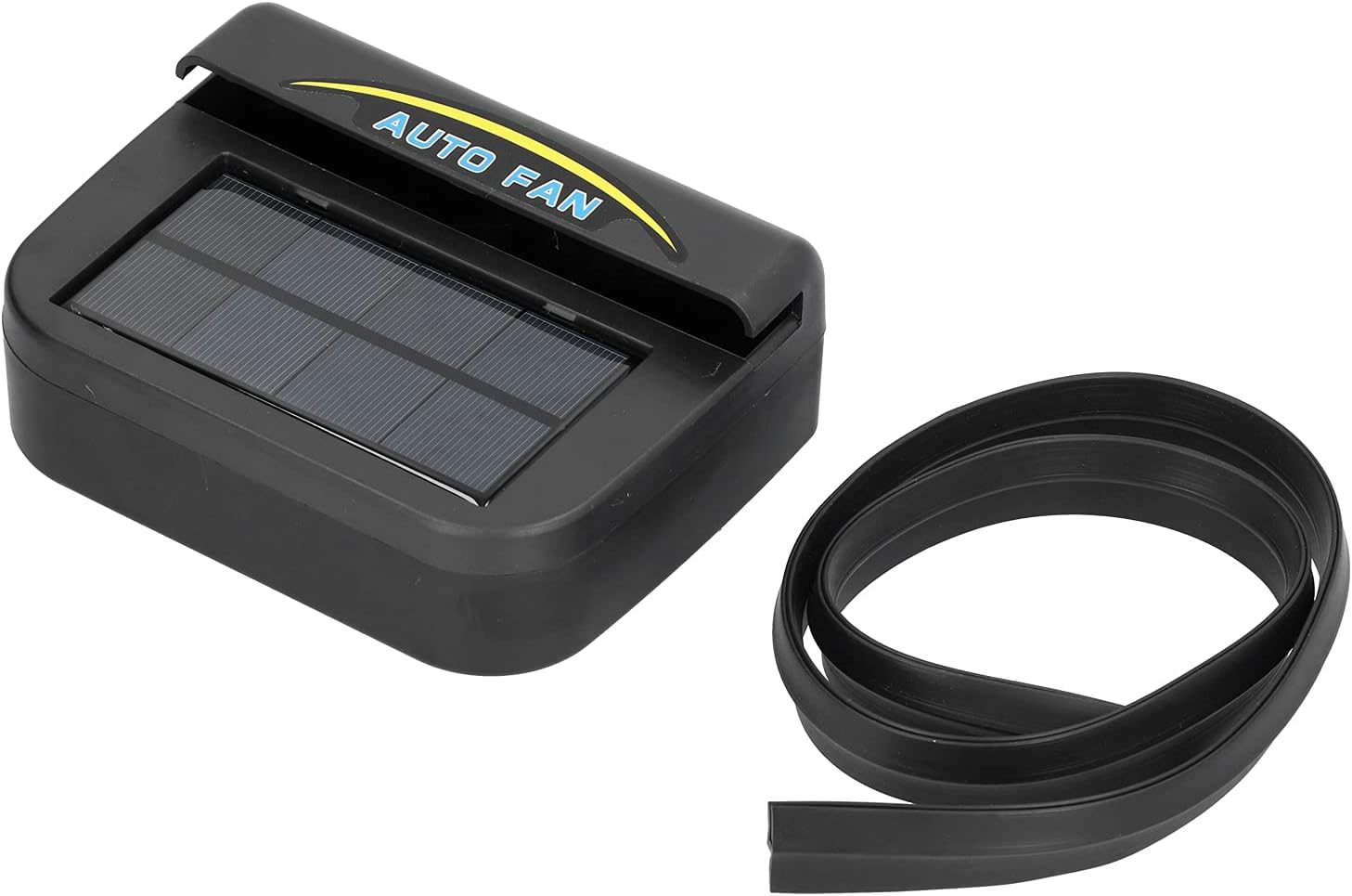 EVGATSAUTO Photo voltaic powered Car Air flow Cooler Exhaust Fan, Photo voltaic Charging, Cooling Operate, Common Automotive Air flow Fan (Photo voltaic automotive fan_Big board)