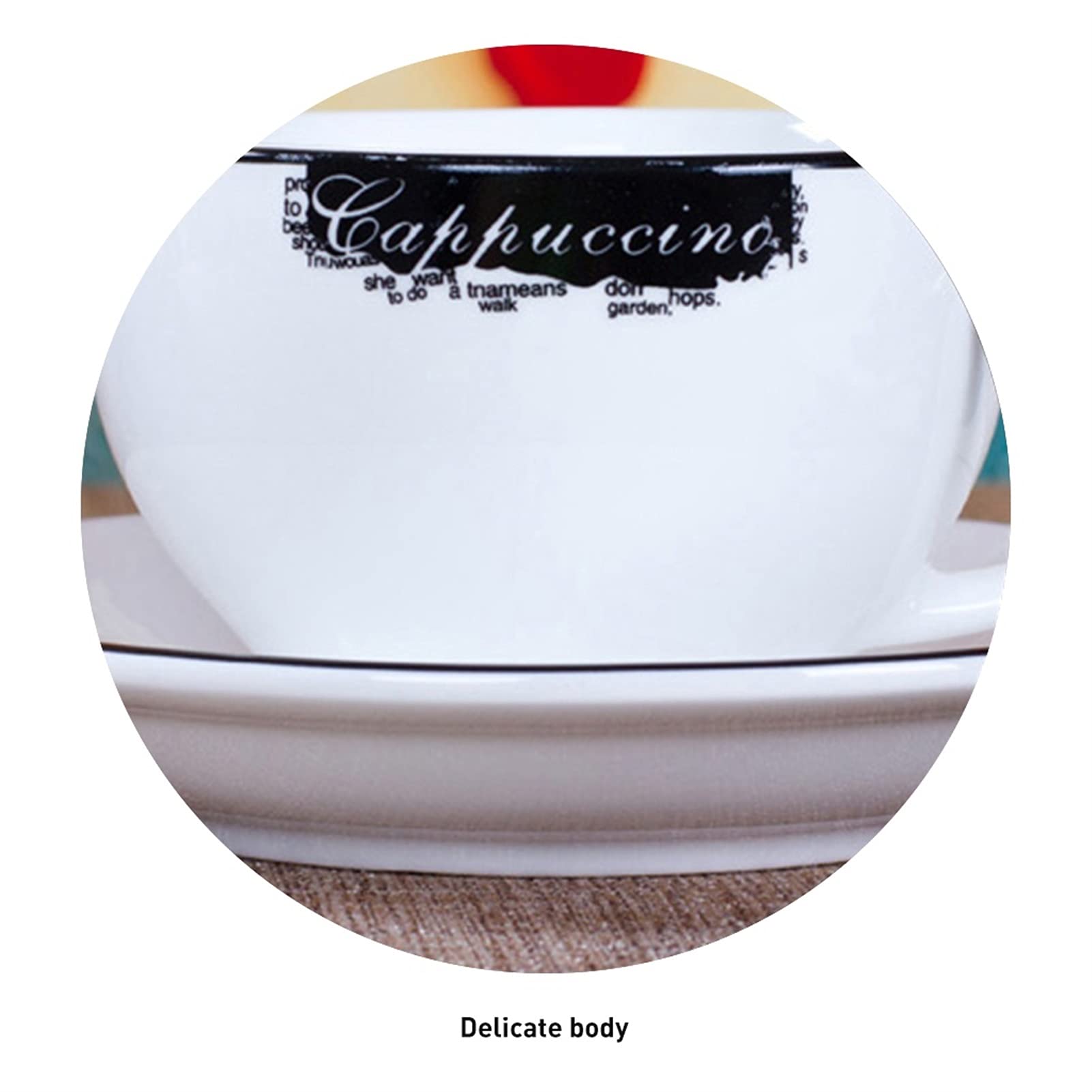 Zestawy filiżanek i spodków Europejski styl moda filiżanka kawy domu prosta ceramiczna herbata zestaw kreatywny prezent wakacyjny Zestaw kubków (Color : B)