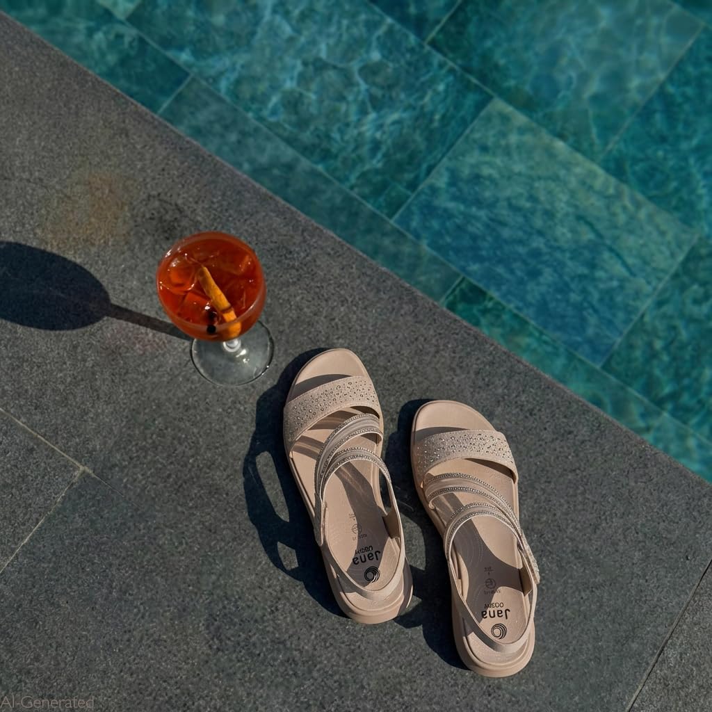 Jana Coshy Sandal Flat 8-28771-46 Sandali bassiDonna