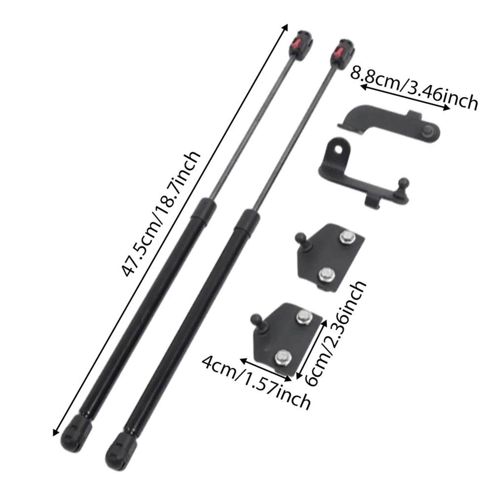 Molla a Gas Cofano Motore Per Jeep Per Gladiator JT 2020-2024/ Per Wrangler JL 2018-2024 Cofano anteriore Ammortizzatore a gas Supporto sollevamento Asta idraulica a molla