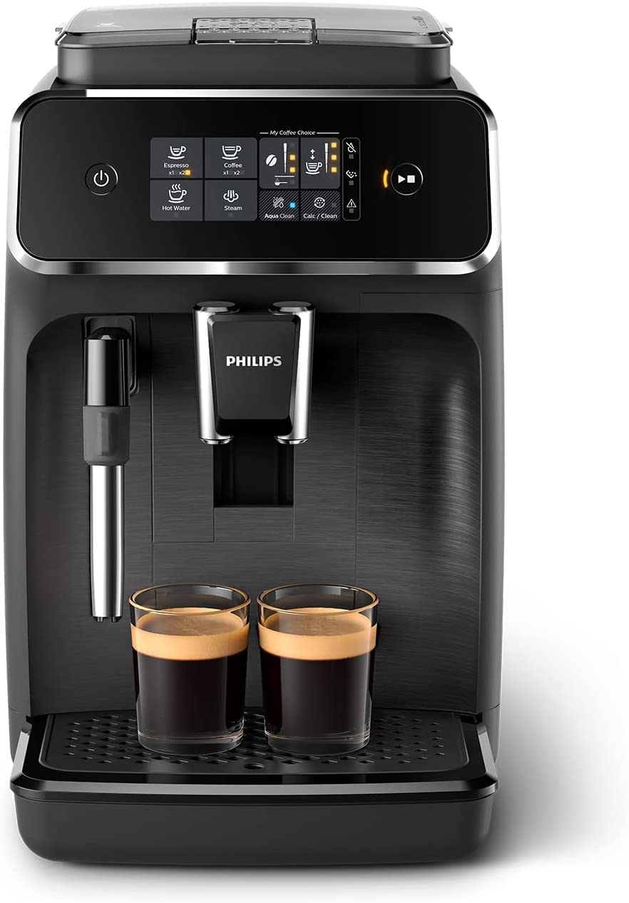 L'Or Espresso Café Grano Colombia 100% Arábica, 500 g + Philips Serie 2200 Cafetera automática - Espumador de Leche Clásico, Pantalla Táctil Intuitiva, Negro Mate (EP2220/10)