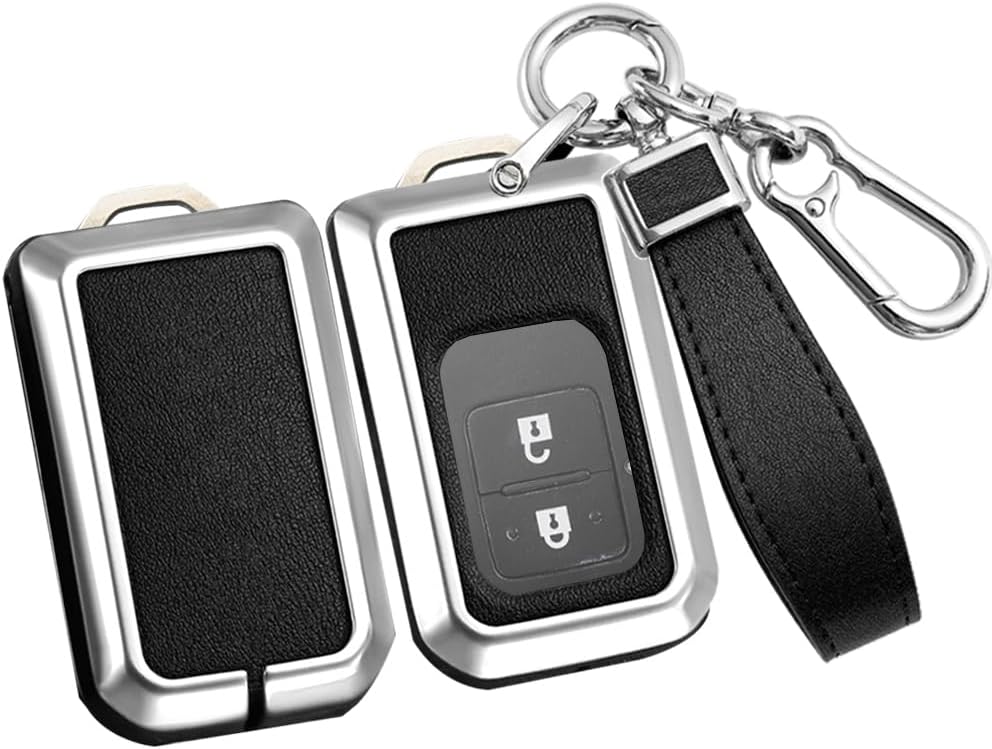 ontto Custodia per Chiave Auto, Adatta per Suzuki Swift V Waggon R Maruti Dzire 2017 2018 2019 2020, Telecomando e Portachiavi in TPU, con 2 Tasti, Colore: Bianco