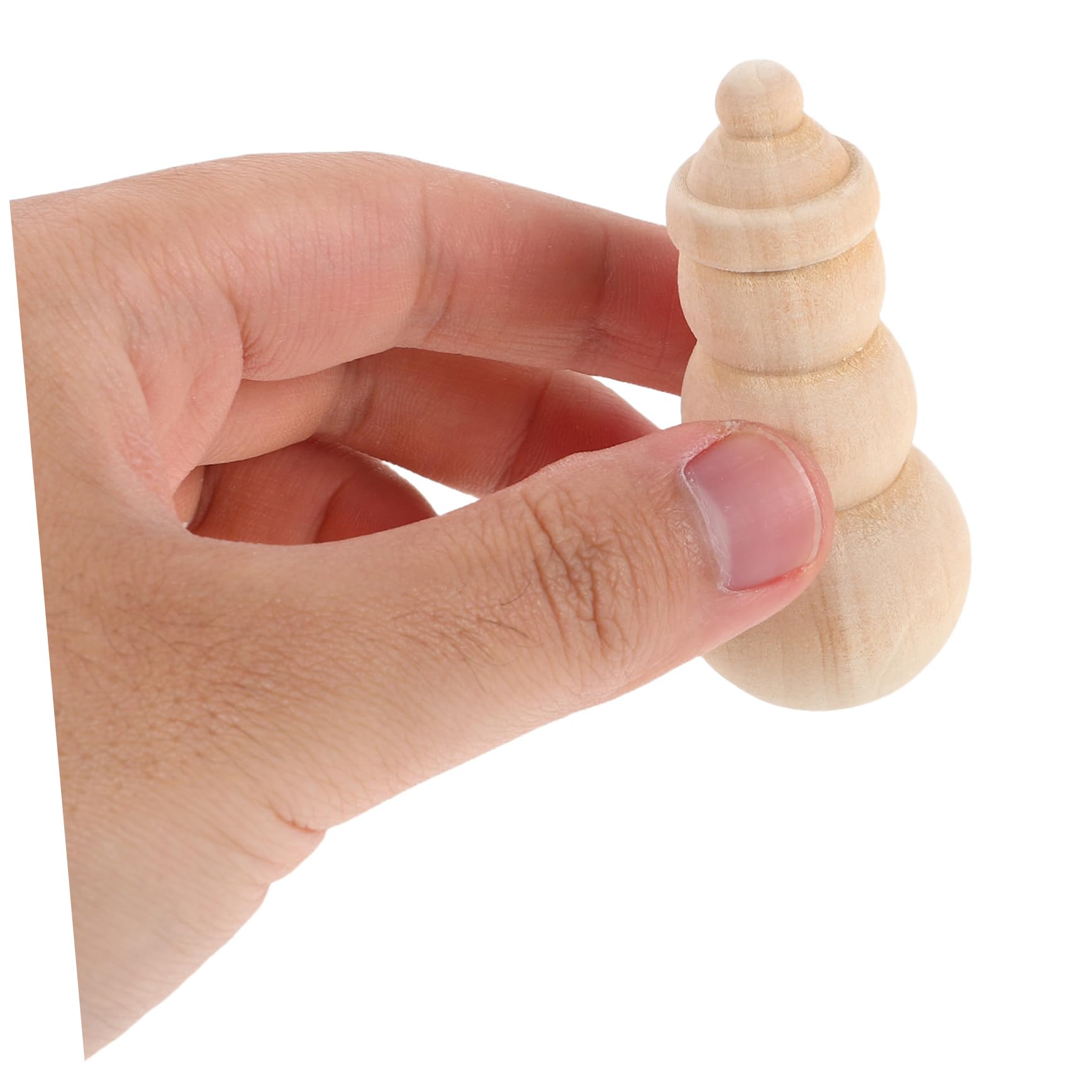 20piezas Adornos De Muñeco Madera Sin Terminar Miniatura Para Colgar Figuras De Muñeco Para Pintar y Manualidades Navideñas