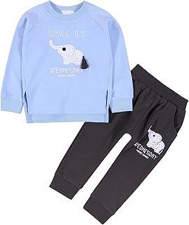 Ruibuy Baby,Clothing,Baby Boys 0-24m,Outfits & Clothing Sets Ruibuy Baby Boys Clothes Sets, Toddler Boys Girls Spring Autumn Cartoon Elephant Letter Print Long-Sleeved Top + Trousers 2 Pcs Sets