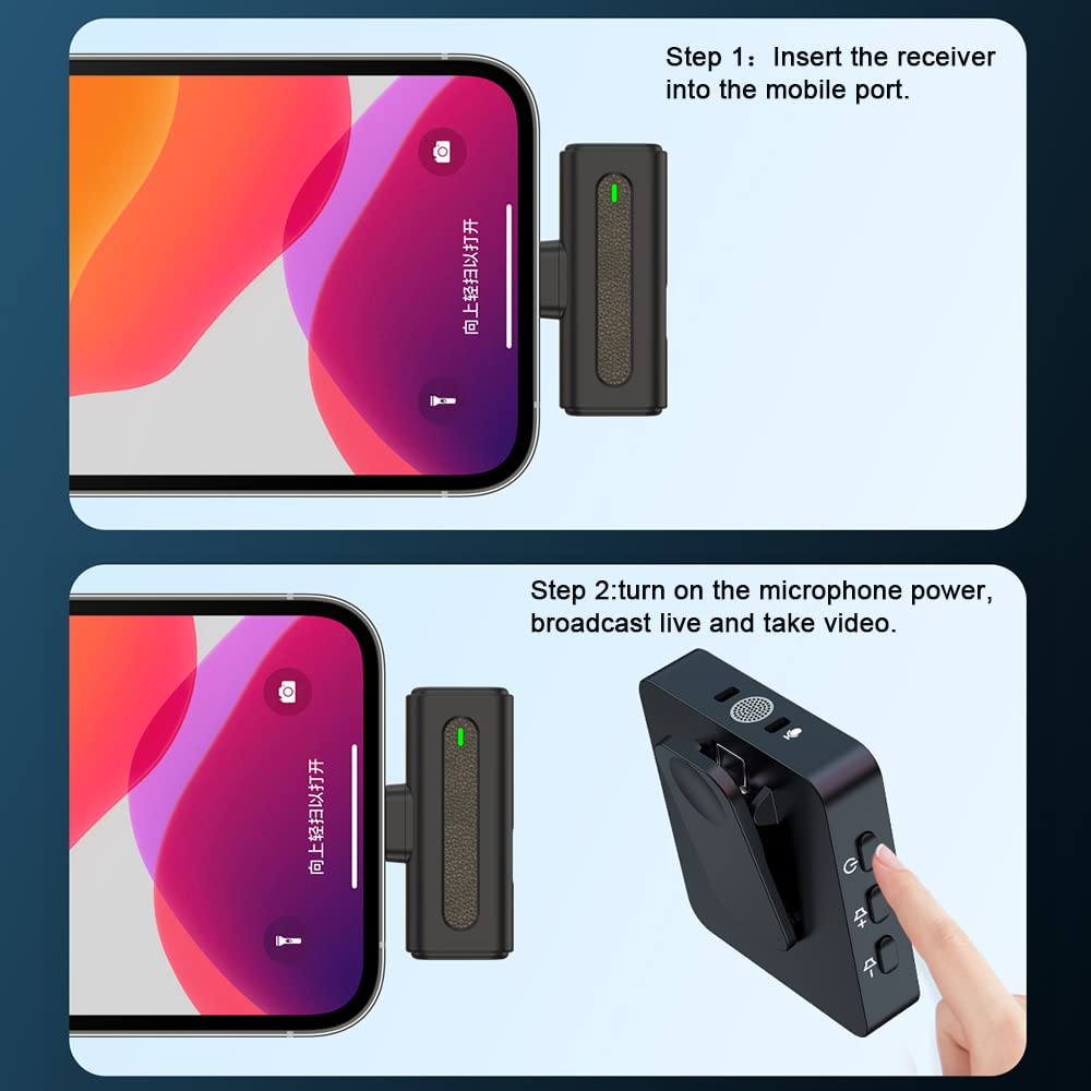 Amazon.com: SENXIN SX8 Lavalier Microphone for iPhone (1 Receiver