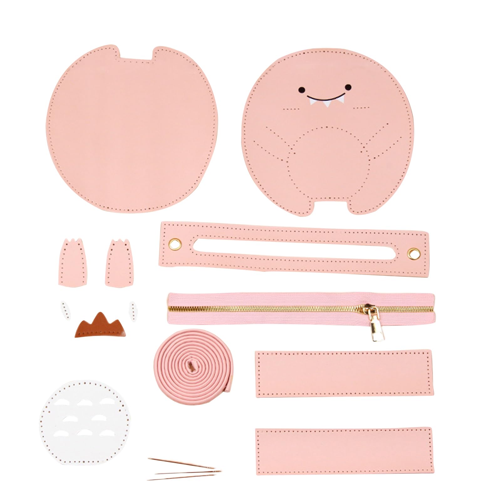 Jazuaiao PU Leather Tote Bag Handbag Making Kit Shoulder Bags Stitching Craft Accessories Tool Set Birthday Holiday Shoulder Bag Kit