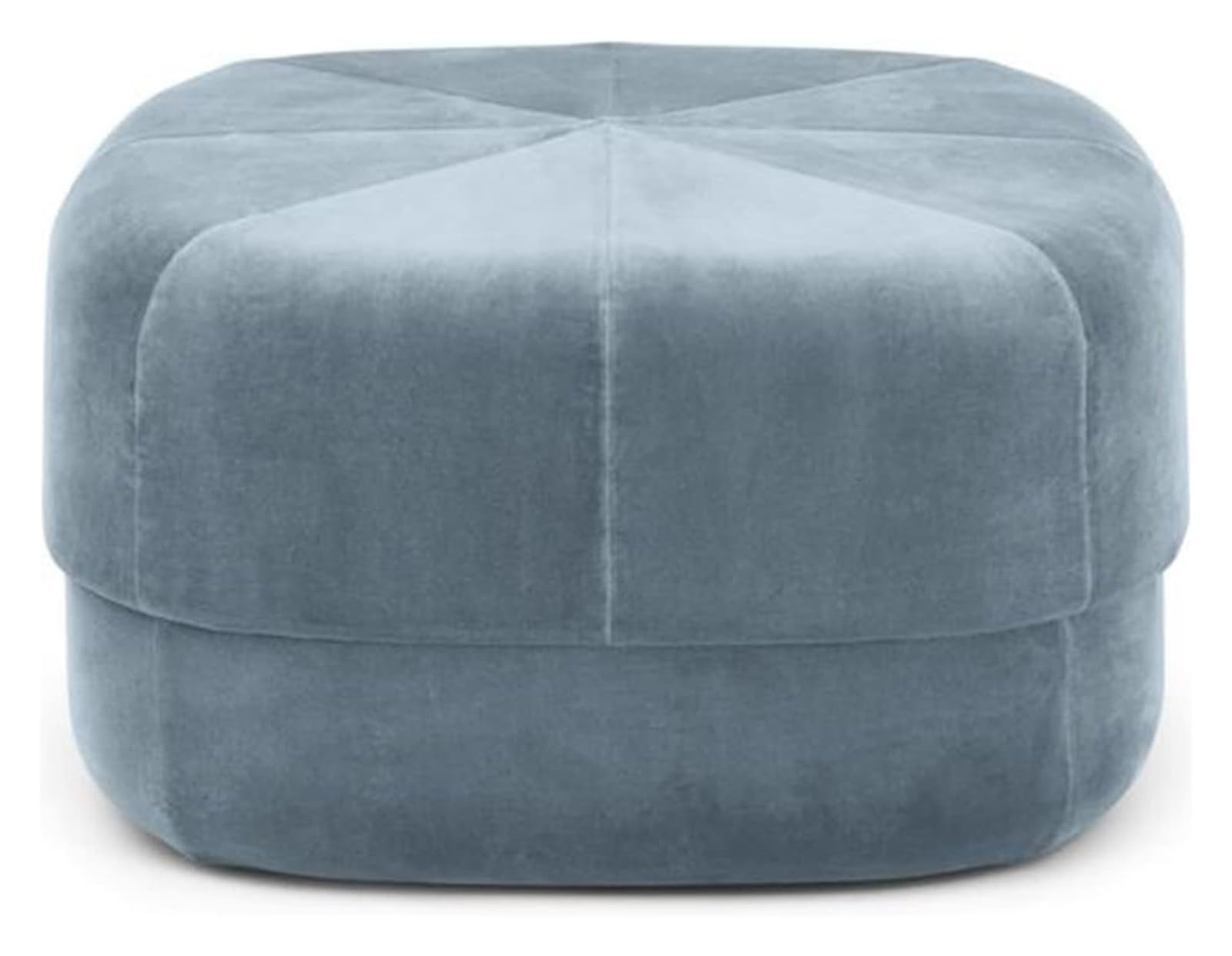 Tabouret ottoman multifonctionnel en velours rembourré et confortable