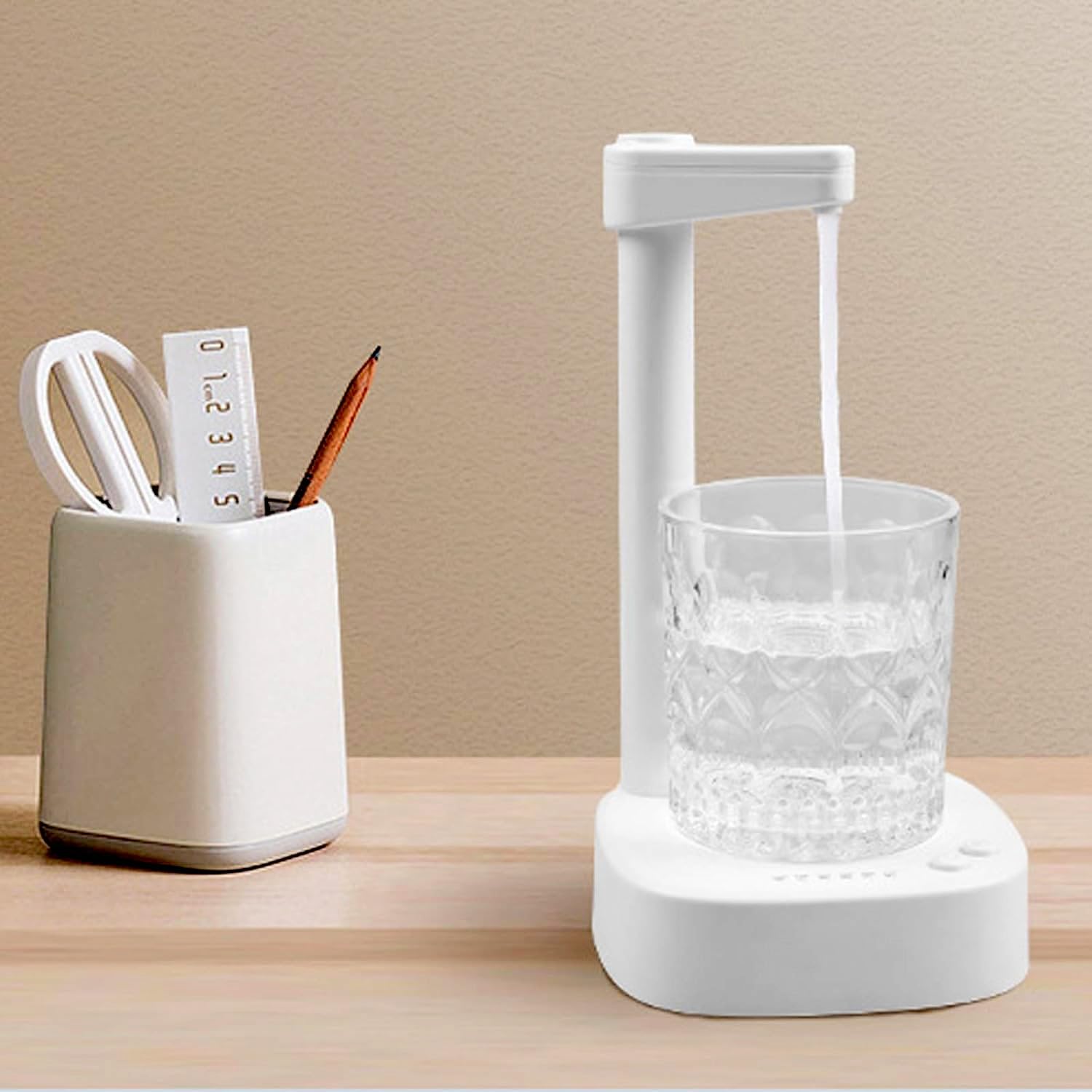 USB Rechargeable Desktop Water Bottle Dispenser | One-Button Electric Water Pump for Home, Office & Camping-image-49