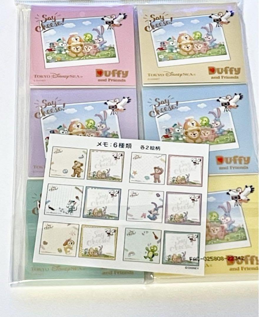 Amazon.co.jp: ダッフィーフレンズ メモ帳セット シェリーメイ