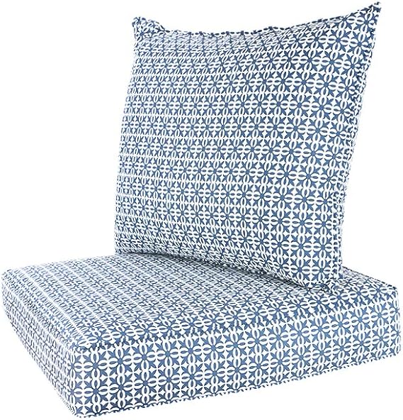 SewKer Outdoor/Indoor 24Lx24W Chair Cushion Set, All
