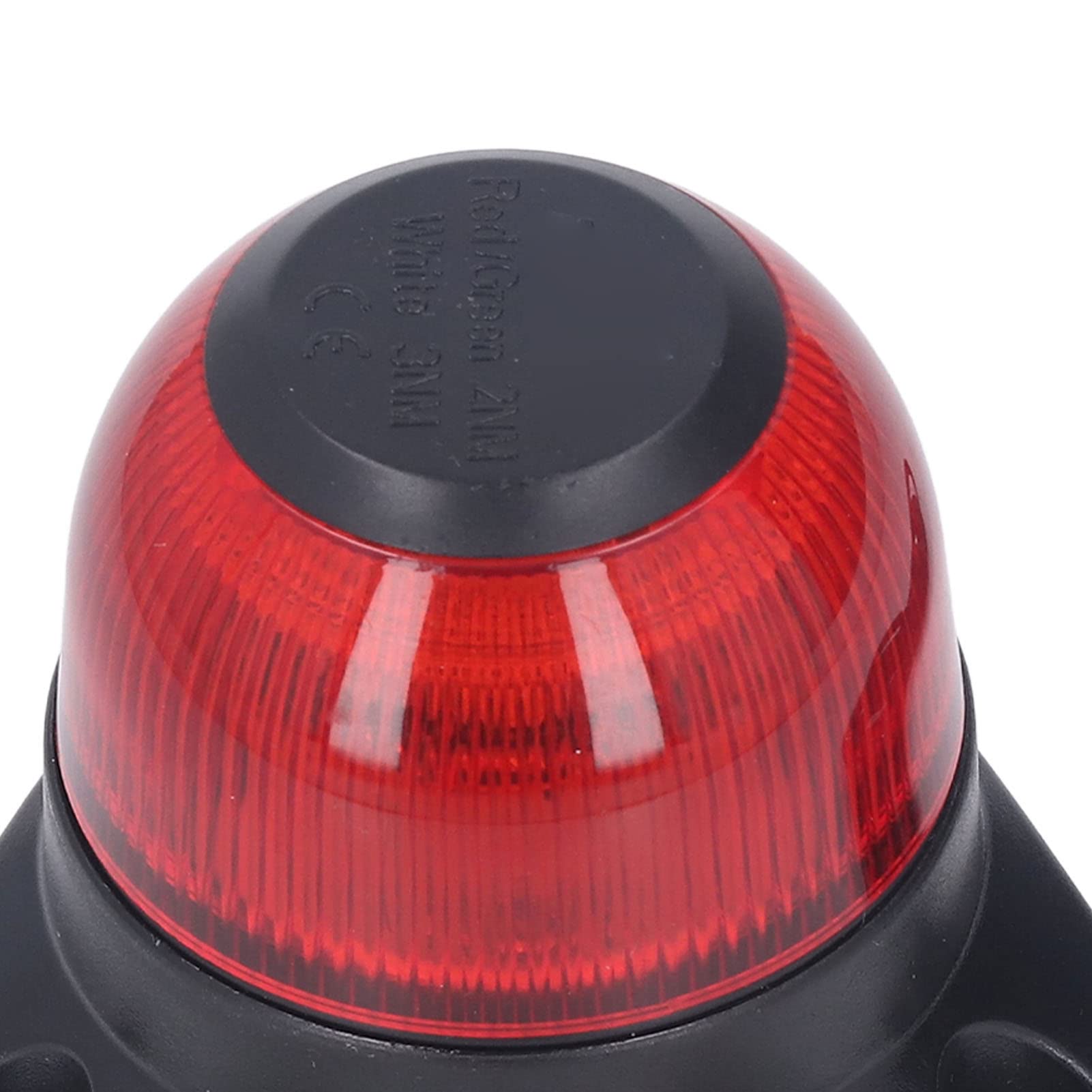 Luce di navigazione per barca Luce di poppa pieghevole a LED antiriflesso DC10‑30V 3W Segnale di navigazione marina (Rojo 2NM 87LM)