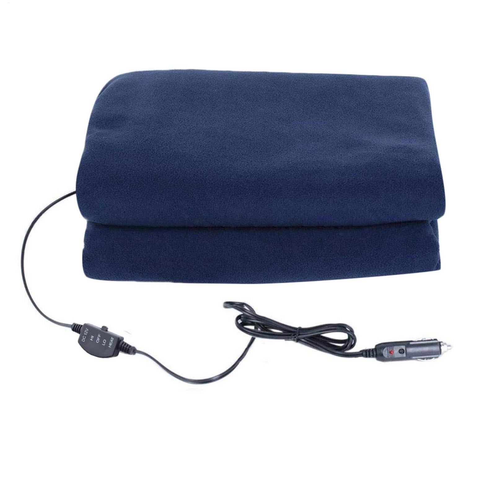 Couverture chauffante pour voiture, couverture chauffante électrique 12 V, couverture de siège de voiture douce et chaude pour l'hiver, couverture chauffante confortable