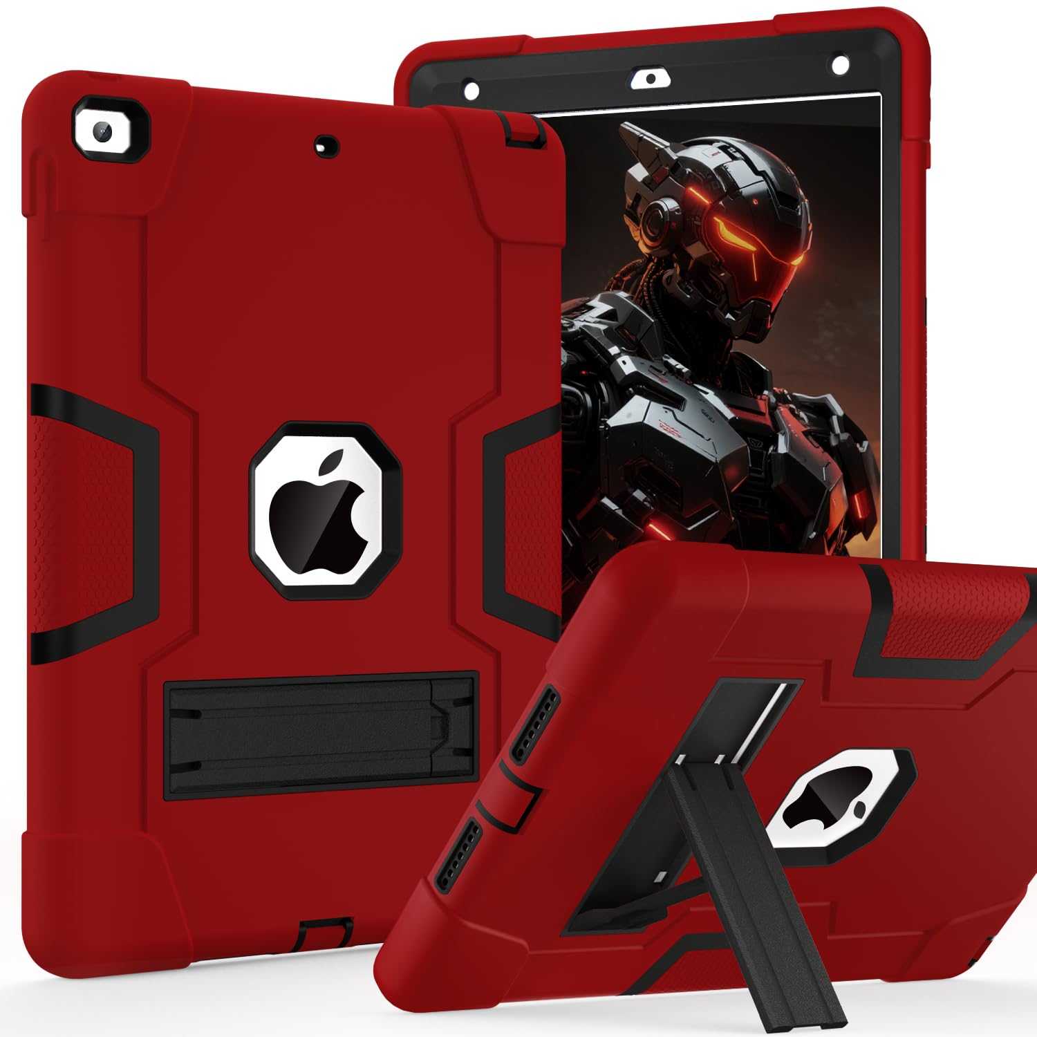 Cantis Case for iPad 9th Generation/8th Generation/7th Generation 10.2 inch, Red
