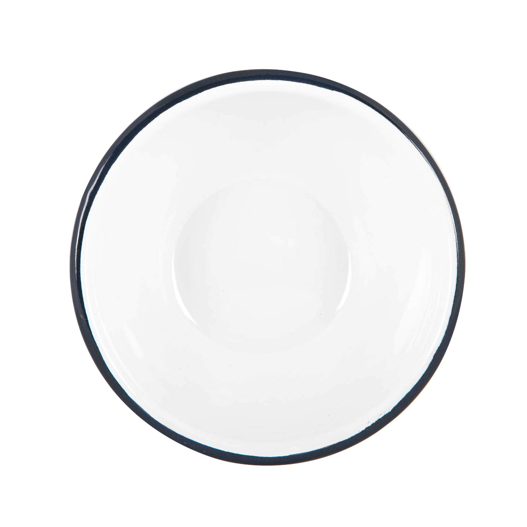 Argon Tableware Weiße Emailleschalen - 16cm - Marine - Pack Von 6