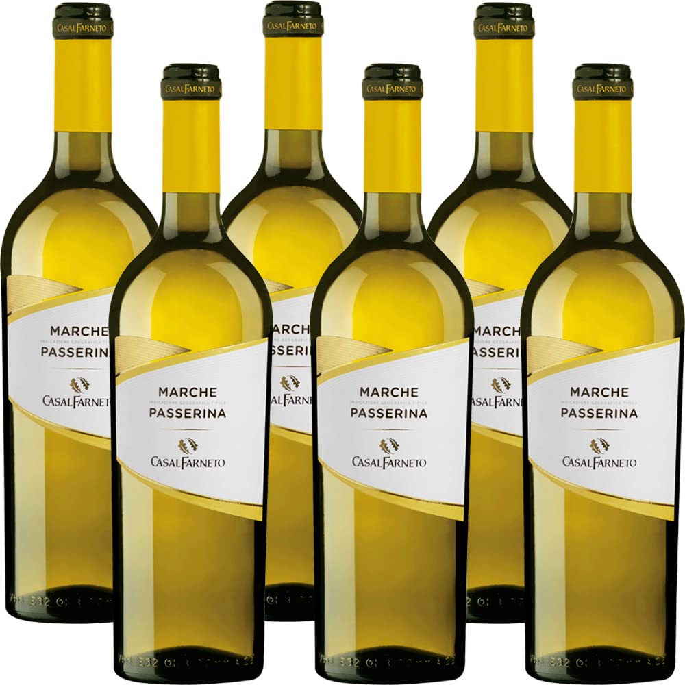Vino Bianco Passerina Igt Marche | Colli Piceni | Marche | 6 Bottiglie 75Cl | Idea Regalo