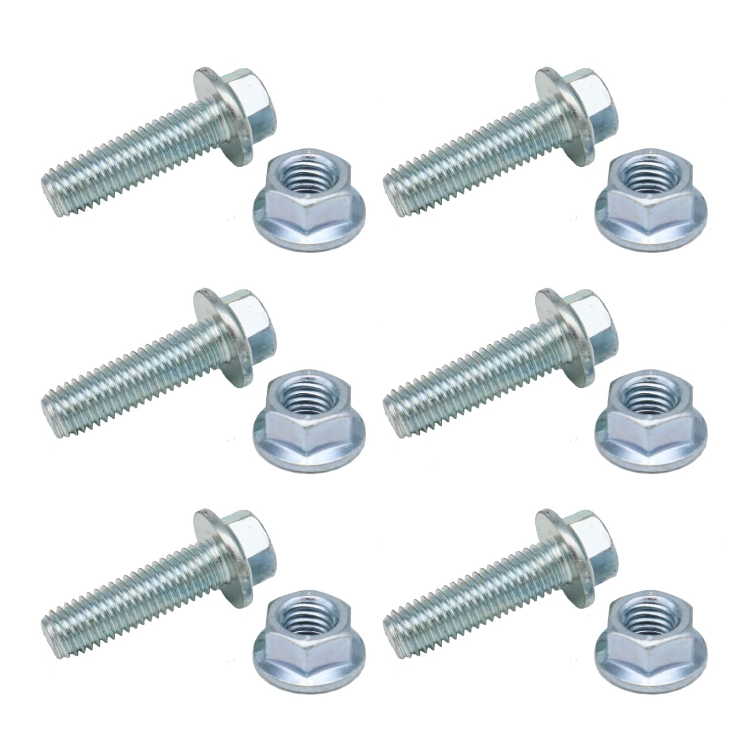 Exhaust Manifold M10x1.50 Class 10 Studs & Stainless Steel Flanged Serrated Nut - Foto 5