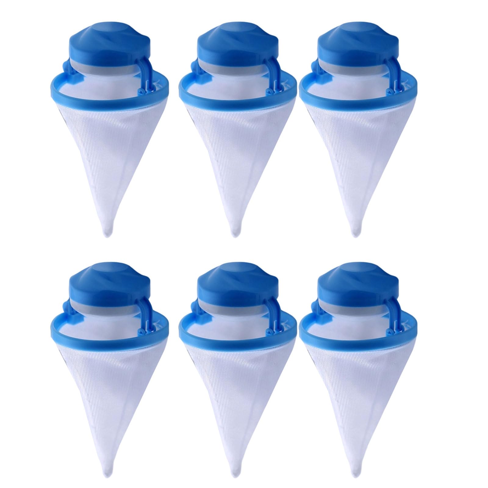 6PCS Laundry Lint Catcher Floating Filter Removes Hair From Clothes in Wash Machine for Efficient Cleaning Result Lint Remover for Washing Machine